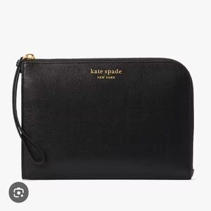 Kate Spade New York Morgan travel organizer in black saffiano leather